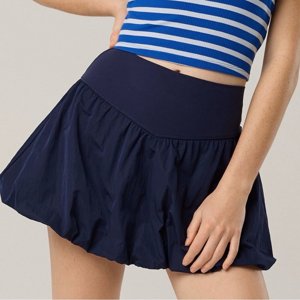 🔥 NWT Aerie OFFLINE Real Me Bubble Skort Royal Navy Size Medium